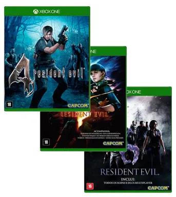 Pack 3x Resident Evil 4, 5 e 6 Xbox One Mídia Digital - Imagem 1