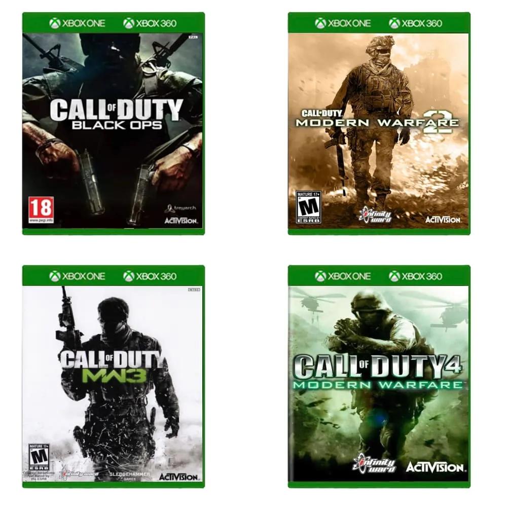 Pacote 4 Call of Dutys - Xbox 360 Mídia Digital - Imagem 1
